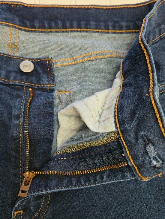 Levi's Men's Flex 511 Modern Slim Fit Stretch Pants Denim Jeans Dark Blue 34x32 - Picture 7 of 12